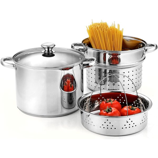 Stainless Steel Stock Pot 6 QT Quart 1.5 Gallon Soup Chili Pasta Beer Brew NOTE* 