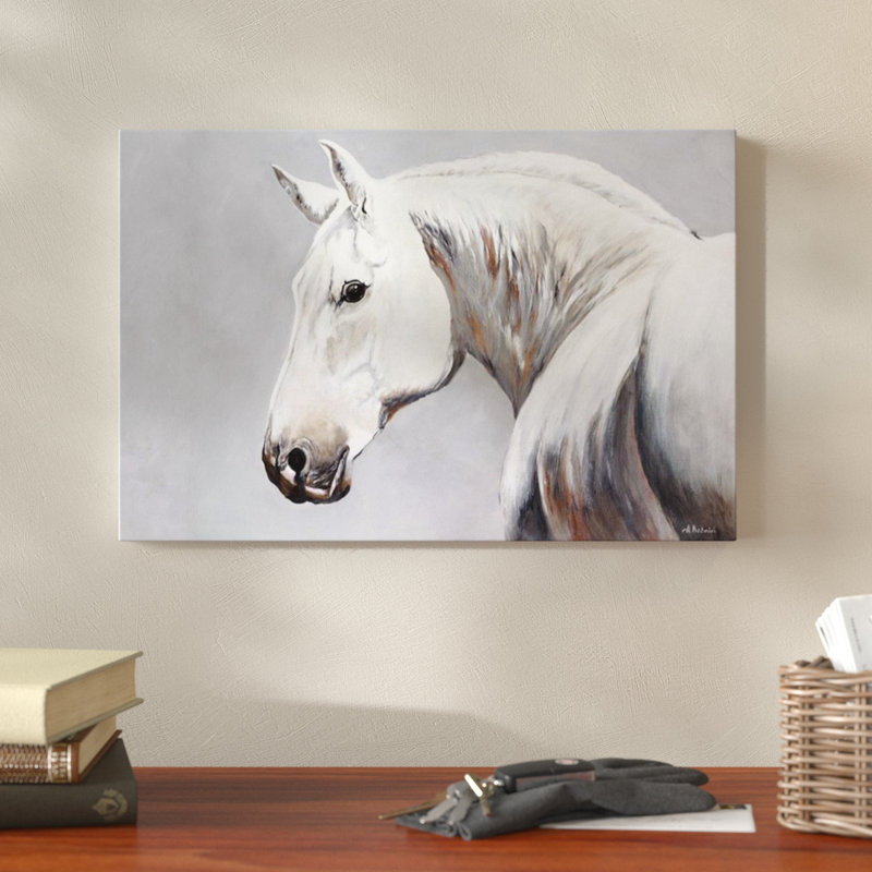 Union Rustic « psyché blanc », reproduction de peinture à l'huile sur toile  tendue | Wayfair.ca