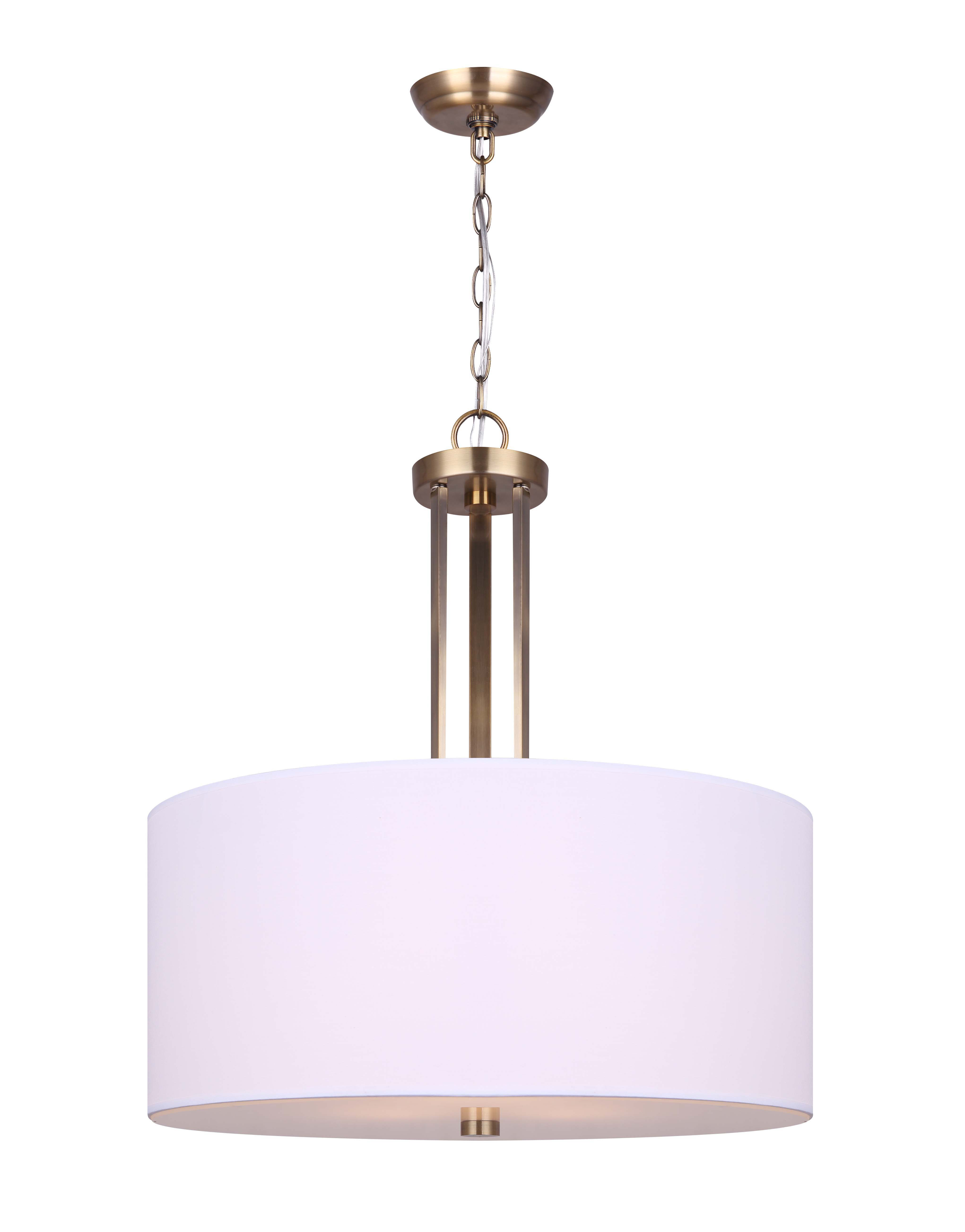 Mercer41 Ching 3 Light Unique Statement Drum Pendant Wayfair