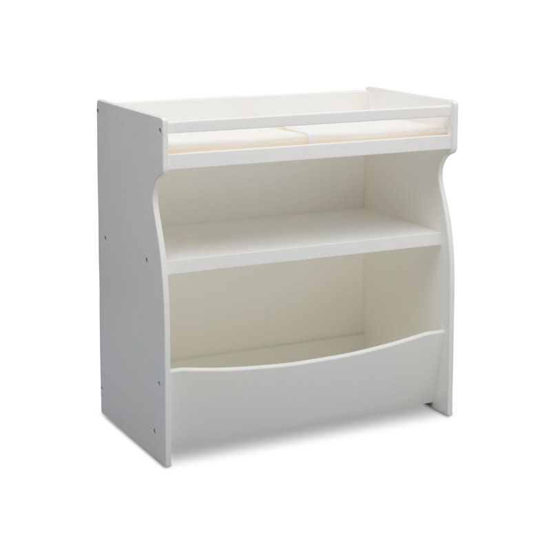 delta white changing table