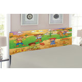 Cartoon Upholstered Panel Headboard by East Urban Home
