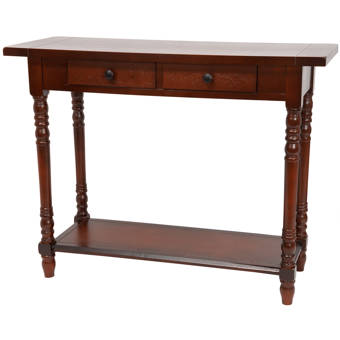 Oriental Furniture Foyer Console Table With 2 Drawers Reviews