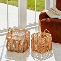 Vintage Seagrass Storage Baskets Plant Flower Pot Home Decor Organizer 4 Sizes 