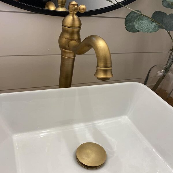Vintage One Handle Hole Gold Bathroom Basin Vessel Sink Vanity Mixer Faucet Tap 