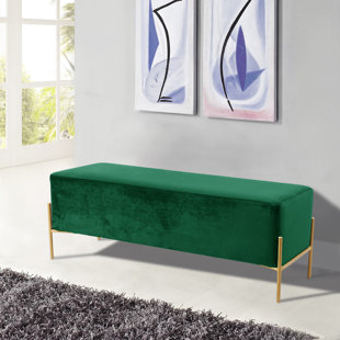 Emerald Green Velvet Bench Wayfair