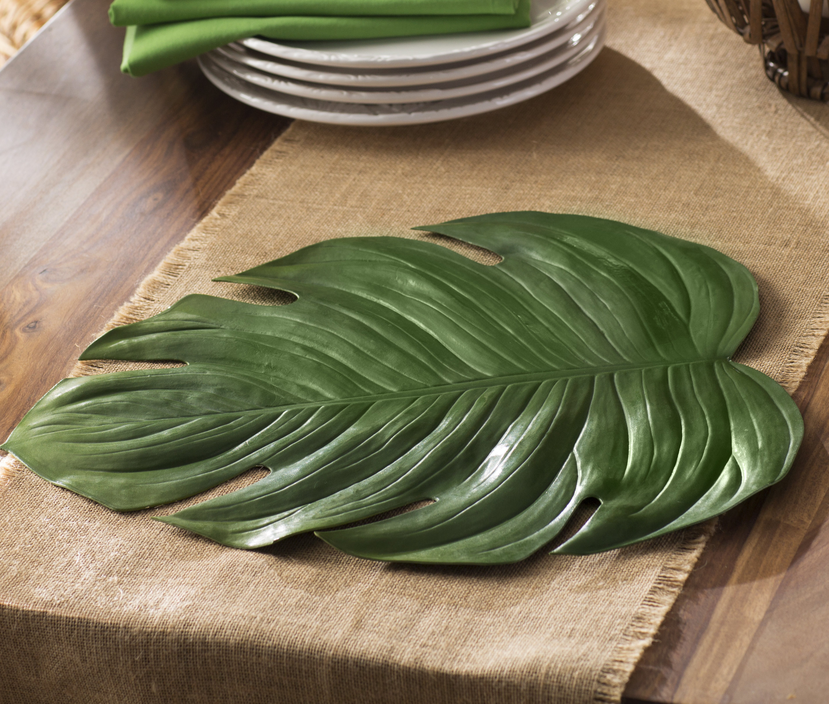 Front Of The House Leaf Vinyl Placemat Reviews Wayfair