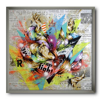 East Urban Home Street Art Graffiti Bliss Picture Frame Print On Canvas Wayfair Ca