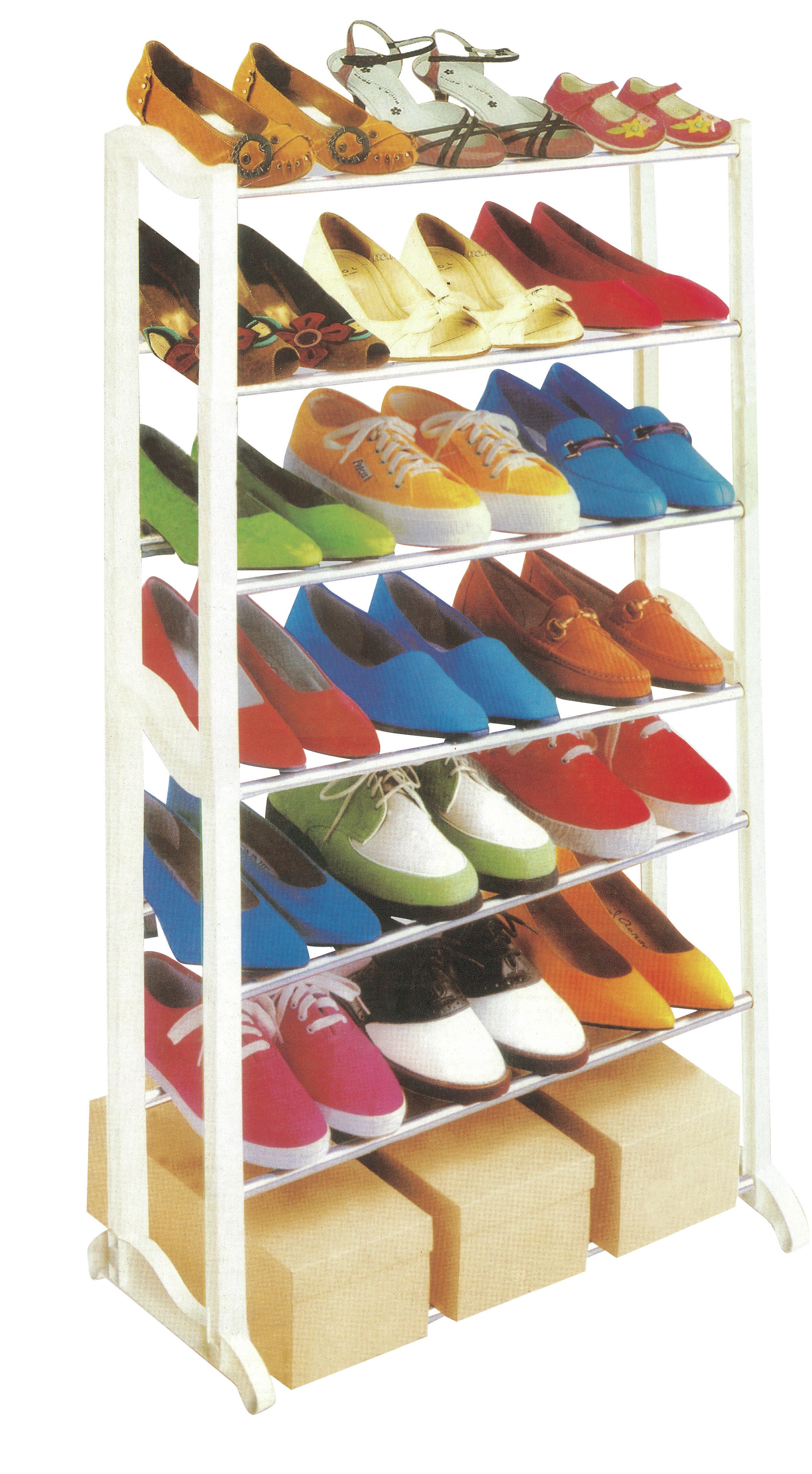 Ebern Designs 21 Pair Shoe Rack Wayfair Ca