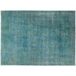 One-of-a-Kind Vibrance Hand-Knotted Blue Area Rug