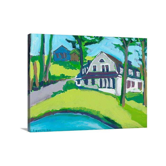 Canvas On Demand A Country Cottage By Jennifer Lommers Painting