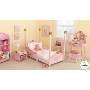 Princess Toddler Four Poster Configurable Bedroom Set