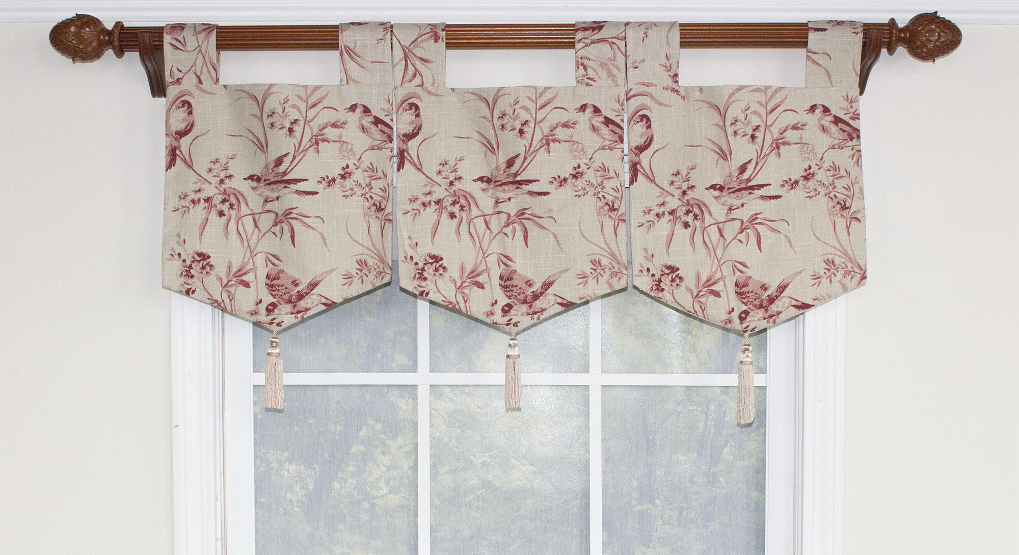 August Grove Weist Aviary Toile Banner Curtain Valance Reviews