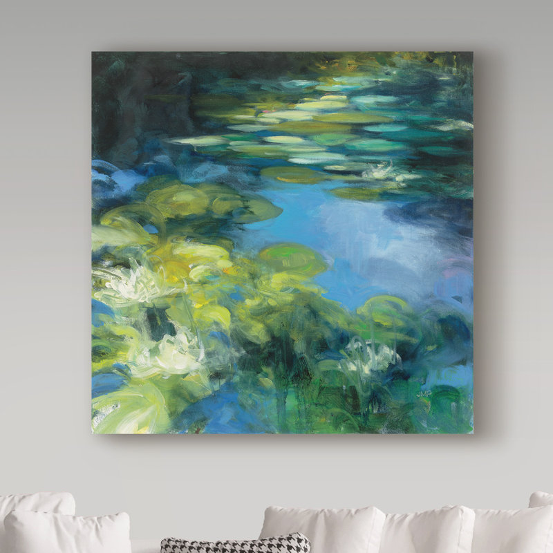 Winston Porter Water Lilies 2 Acrylic Painting Print On Wrapped Canvas Wayfair