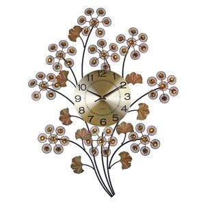 Elegant Bejeweled Branch Wall Clock