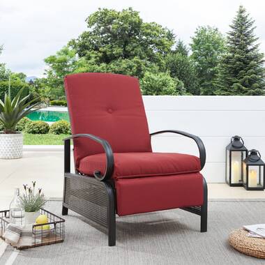 kathryn patio chair with cushions and ottoman