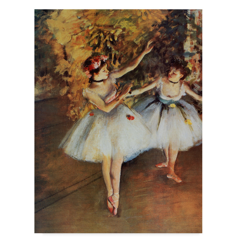Winston Porter Two Dancers On Stage Oil Painting Print On