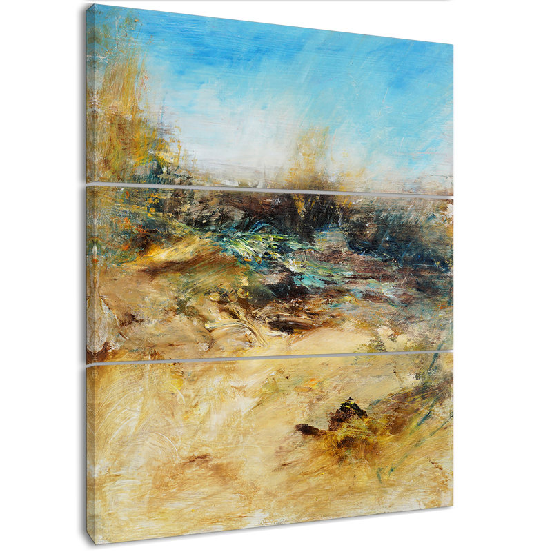 East Urban Home Village In Abstract Oil Painting Oil Painting