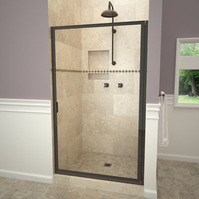 1100 Series Swing 3375 X 67 Pivot Framed Shower Door Tile Redi