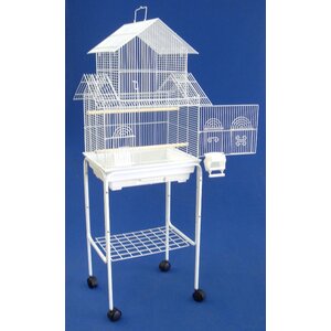 Pagoda Small Bird Cage with Stand