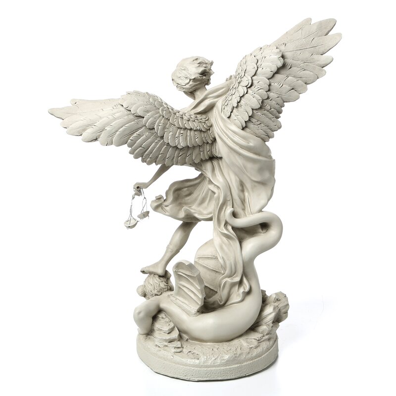 Design Toscano St Michael The Archangel Gallery Statue Reviews Wayfair