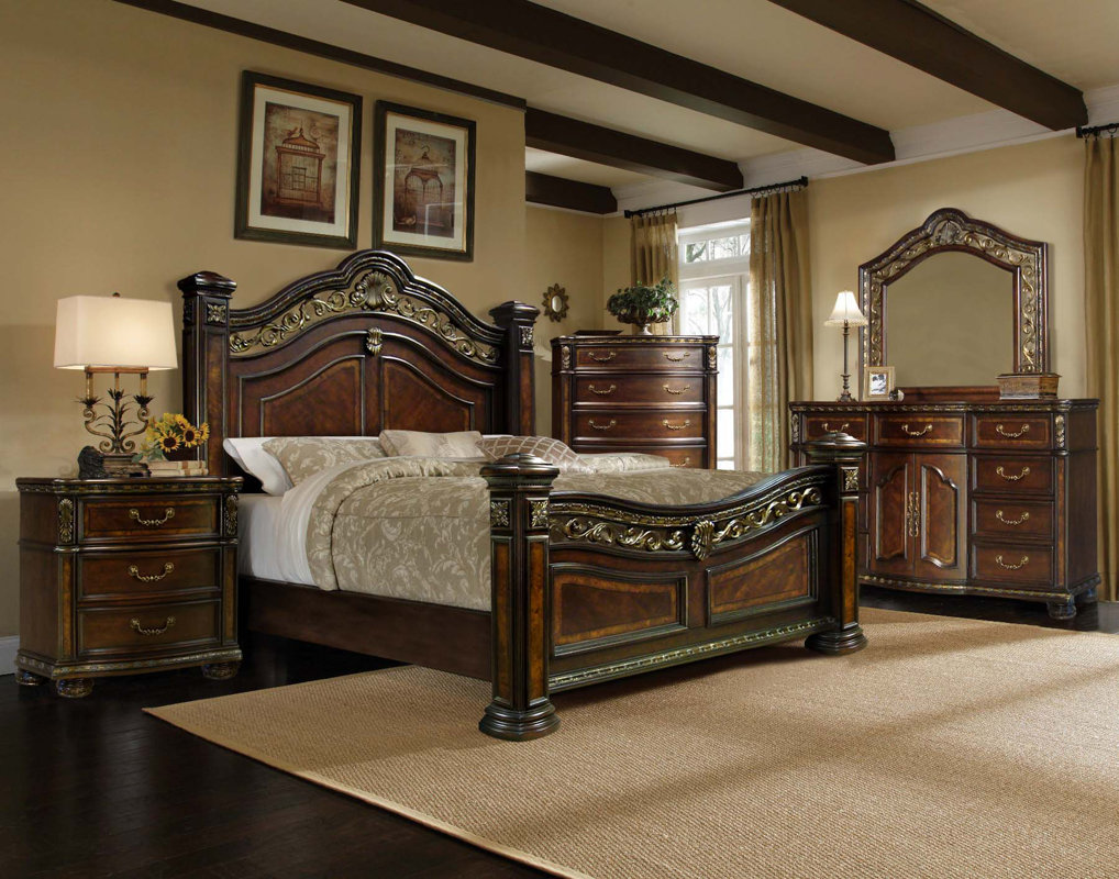 Ultimate Accents Old World 5 Pc Bedroom Set Reviews Wayfair truly Old World Bedroom Furniture