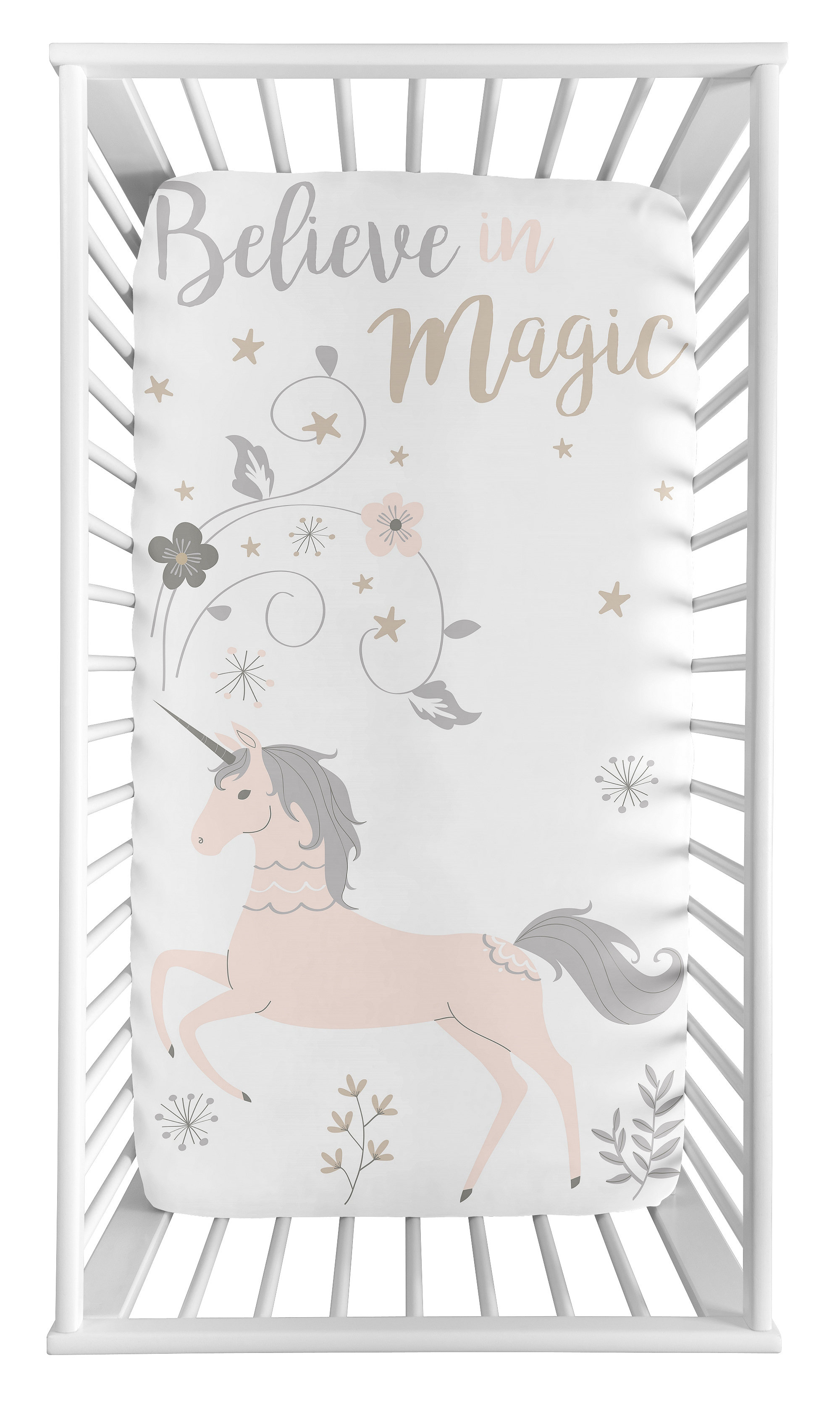 unicorn crib sheet