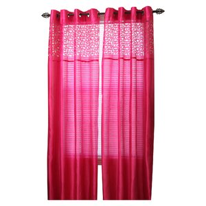 Bartsch Solid Sheer Grommet Single Curtain Panel