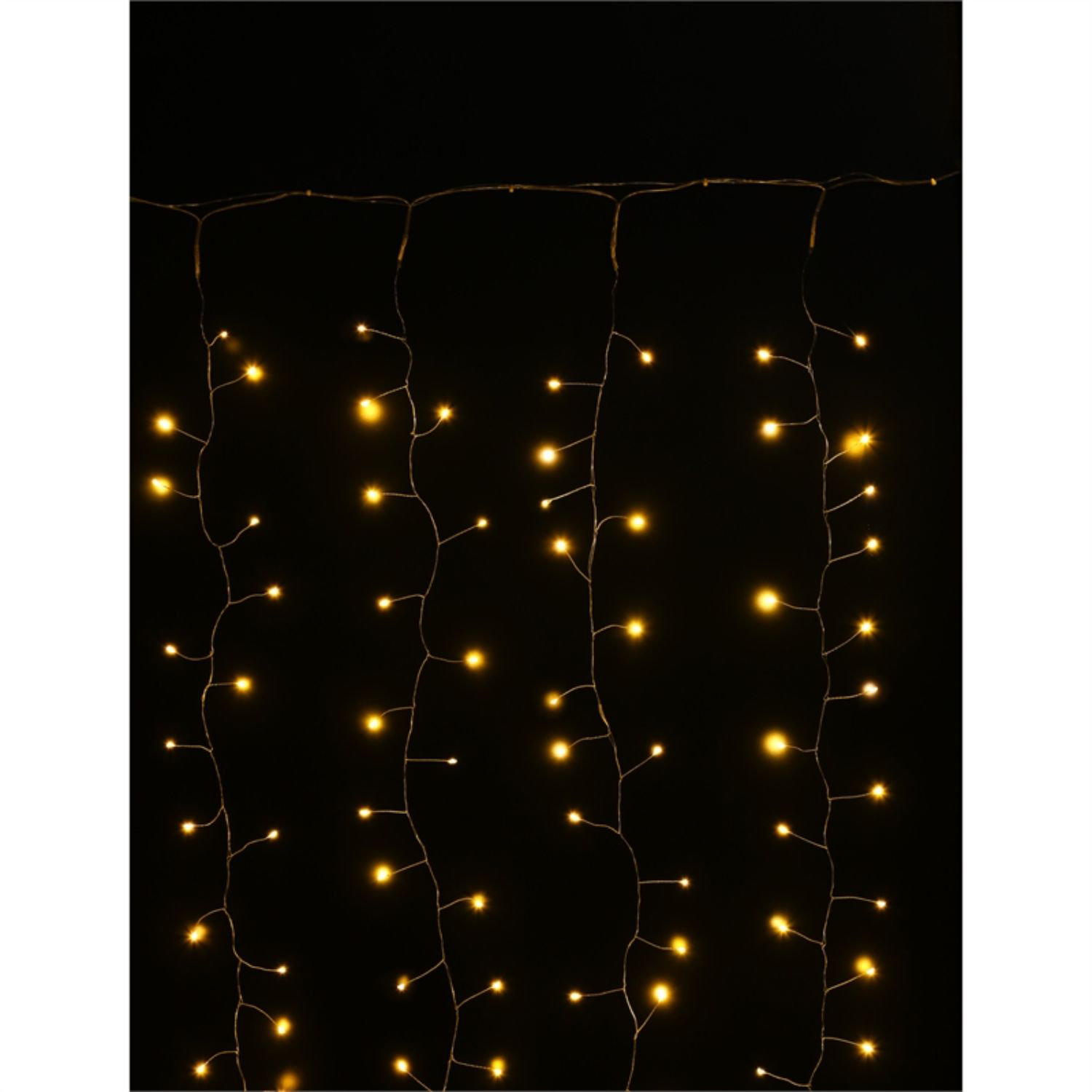 320 Lights Plow & Hearth Electric Micro LED Curtain Lights on Silver Wire 320 Lights Plow & Hearth Electric Micro LED Curtain Lights on Silver Wire