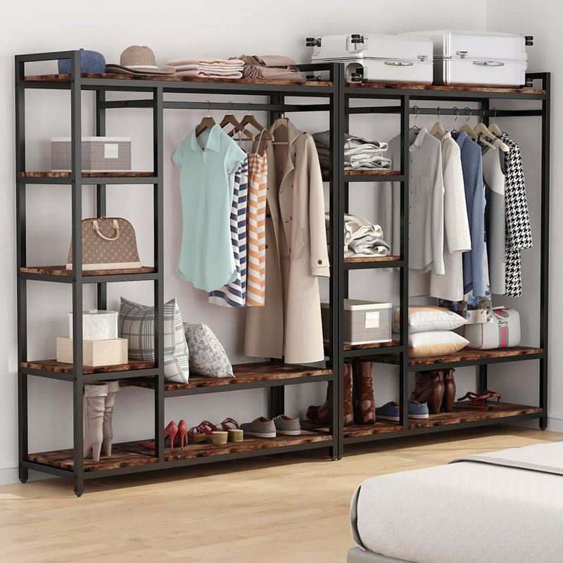 17 Stories Closet Organizer,Heavy Duty Clothes Closet With ...