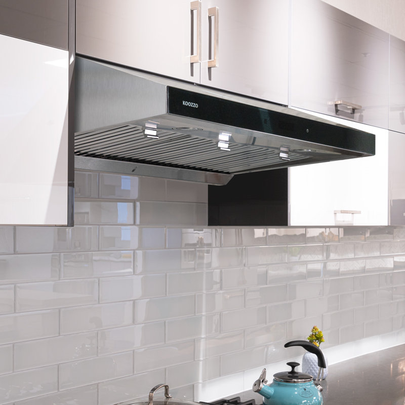 Koozzo 36 860 Cfm Ducted Under Cabinet Range Hood In Silver Wayfair