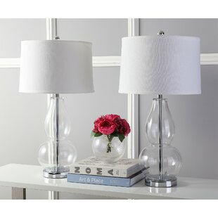 white glass bedside lamps