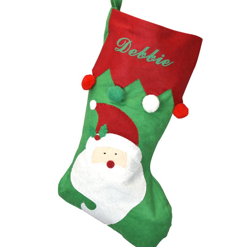 Monogramonline Inc. Personalized Santa Claus Christmas Stocking ...