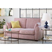 bright pink 2 seater sofa