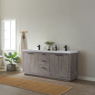 Frayed 72 Double Bathroom Vanity Set by Wade Logan®