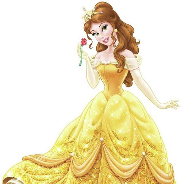 Disney's Belle Glitter Card