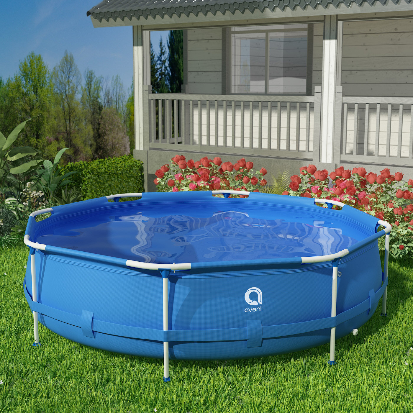 inflatable pool set
