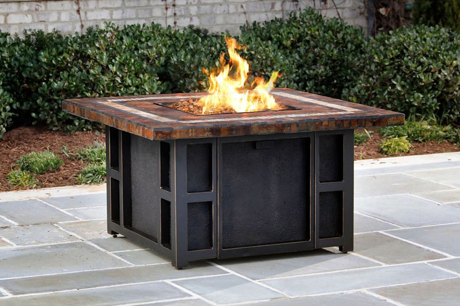 Oakland Living Gol S Steel Propane Fire Pit Table Wayfair