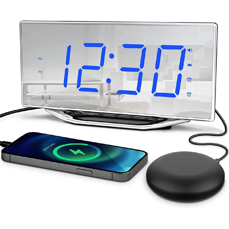 Loud Alarm Clock Heavy Sleepers Digital Clock Battery Operated Hearing Impaired 