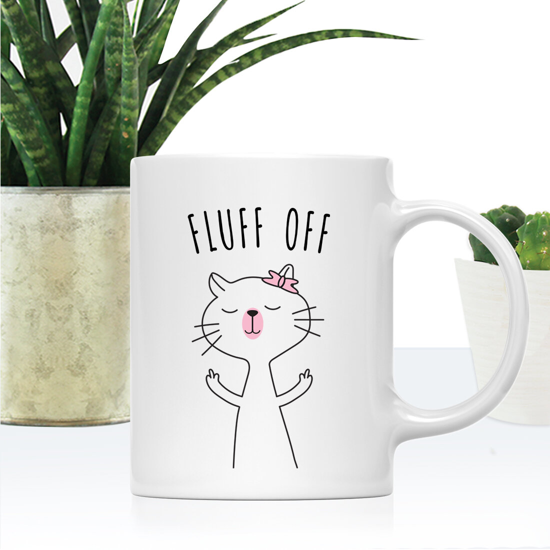 Paw Prints Cat 11 oz Mug Ceramic Novelty Design Fun Cat Lover Gift 