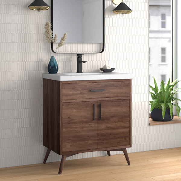 Bathroom Vanity Cabinet 3 Drawers Grey Shaker solid wood 18" W x 21" D 