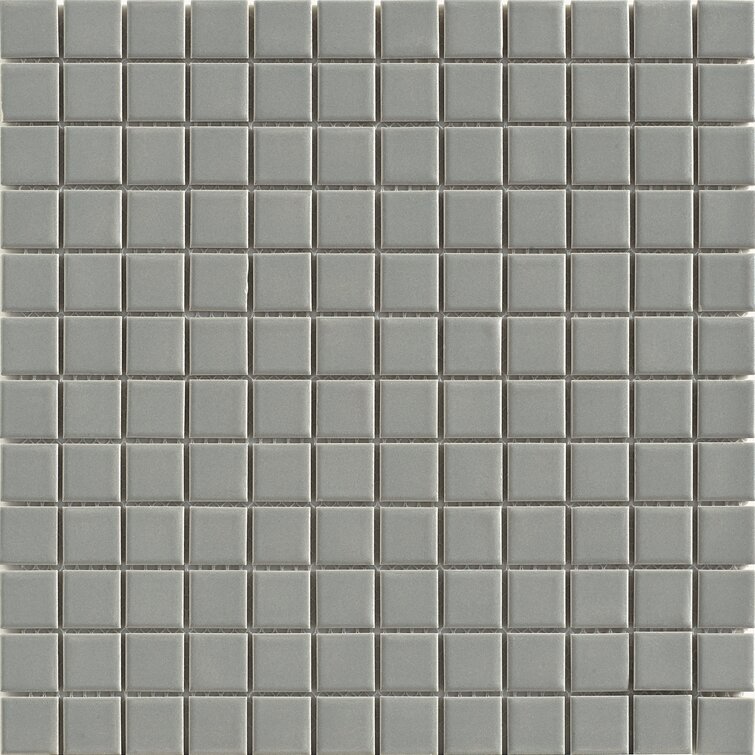 Vintage *Sea-Gull-Gray* Ceramic Tile 2" X 6" Radius Bullnose by Mosaic Co 1 pc 