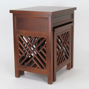 Lattic 2 Piece Nesting Tables by Wayborn