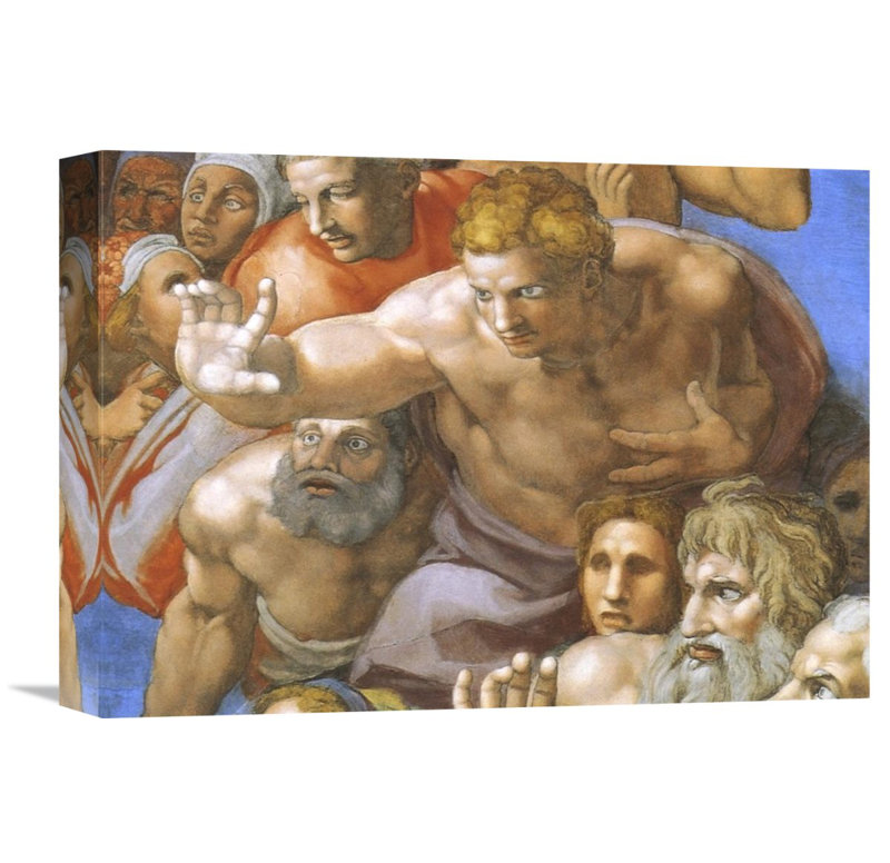 Global Gallery Detail From The Last Judgement Christ By