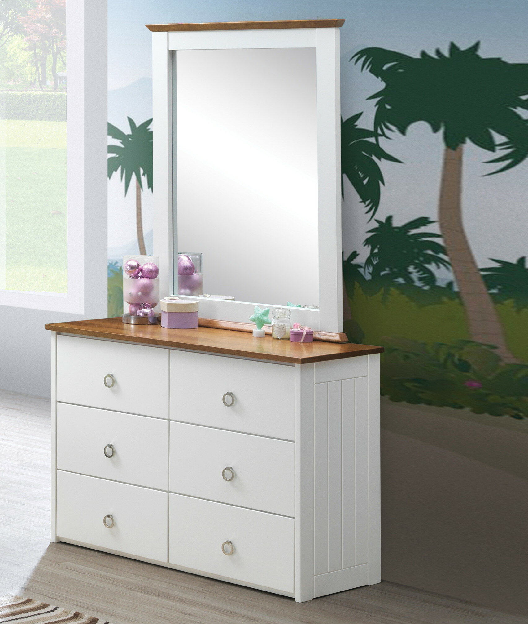 Isabelle Max Lasater 6 Drawer Double Dresser With Mirror Wayfair