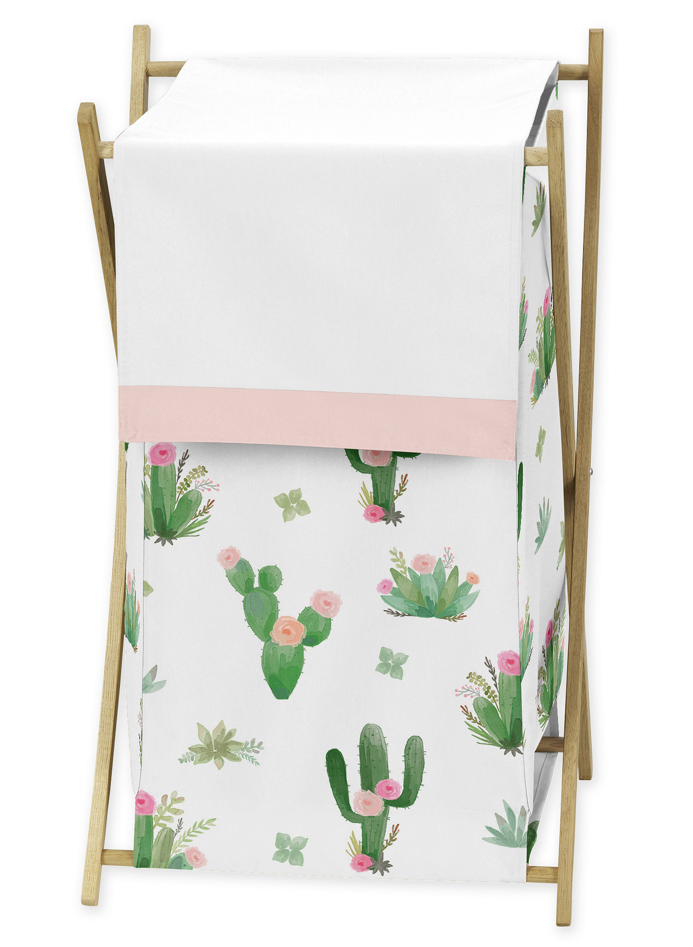 floral laundry hamper