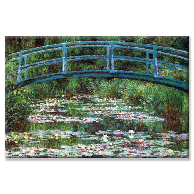 Vault W Artwork Japanese Footbridge By Claude Monet Painting Print On Wrapped Canvas Reviews Wayfair