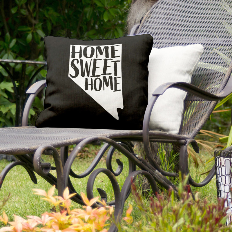 East Urban Home Home Sweet Indoor Outdoor Throw Pillow Wayfair