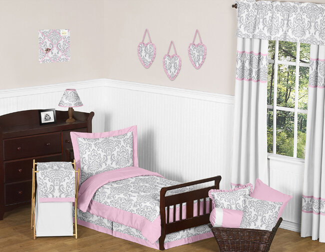 Gray Pink Toddler Bedding You Ll Love In 2021 Wayfair