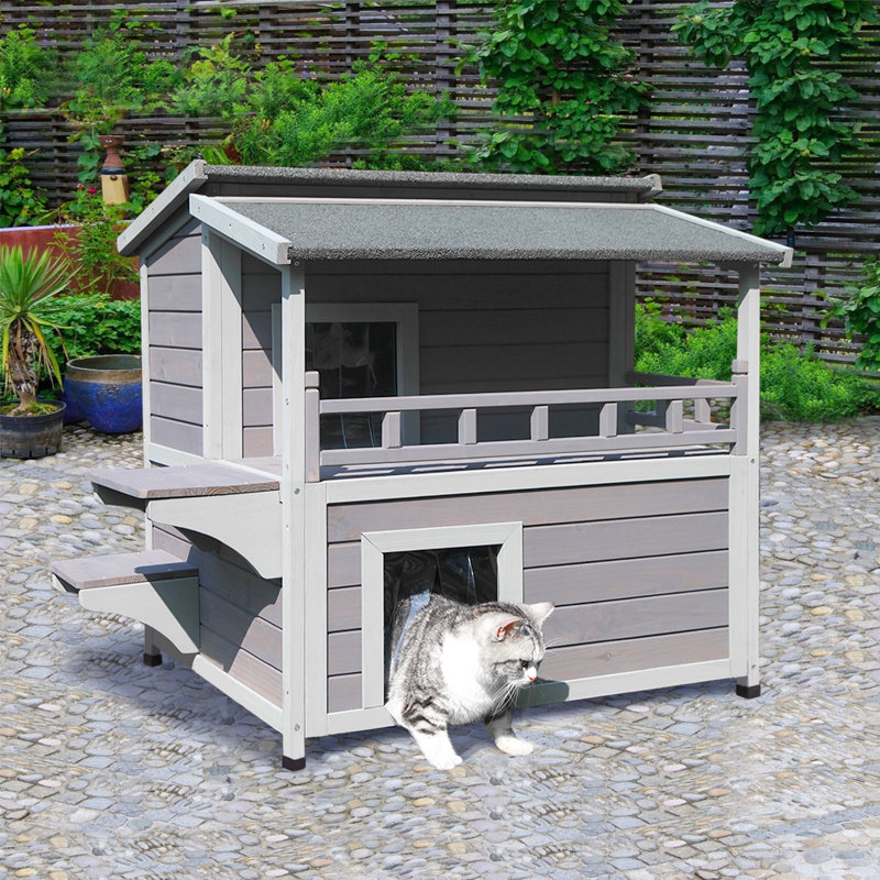 Tucker Murphy™ Pet Nueva Outdoor Cat House Wayfair.ca