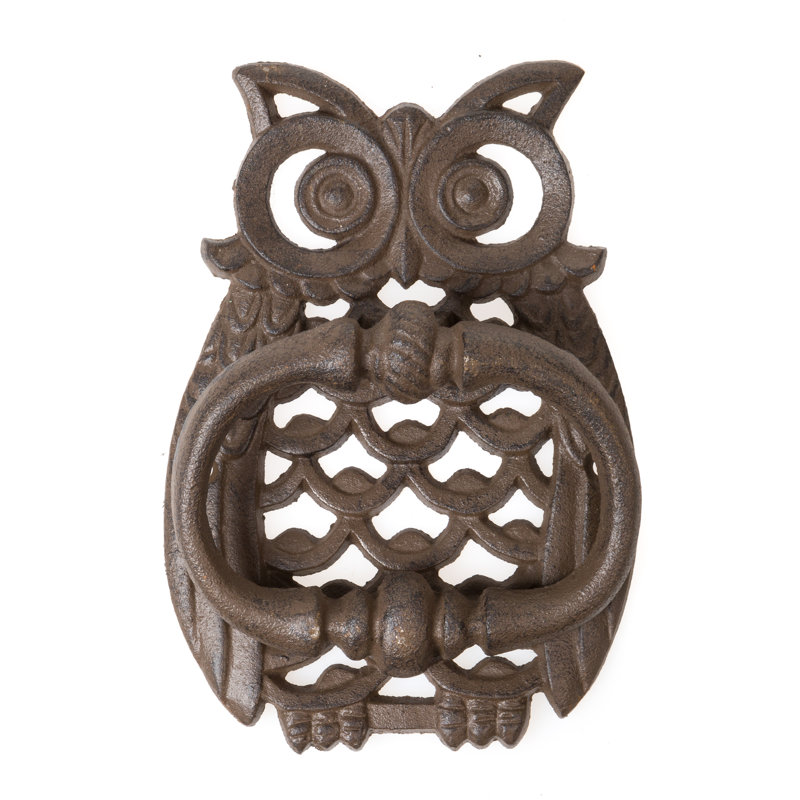 Bayaccents Owl Cast Iron Door Knocker Wayfair